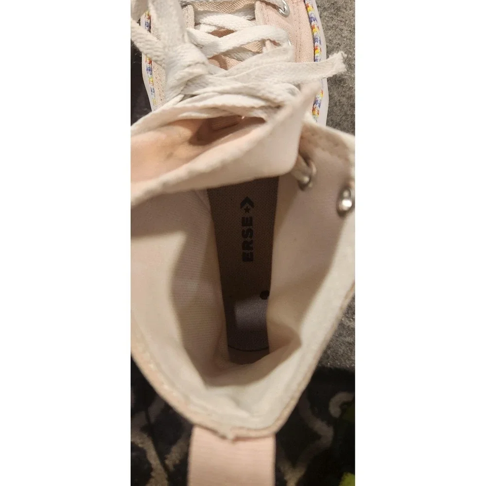 Converse Chuck Taylor All Star Move Shoes Kids Size 3 Pink Rainbow Platform‎
